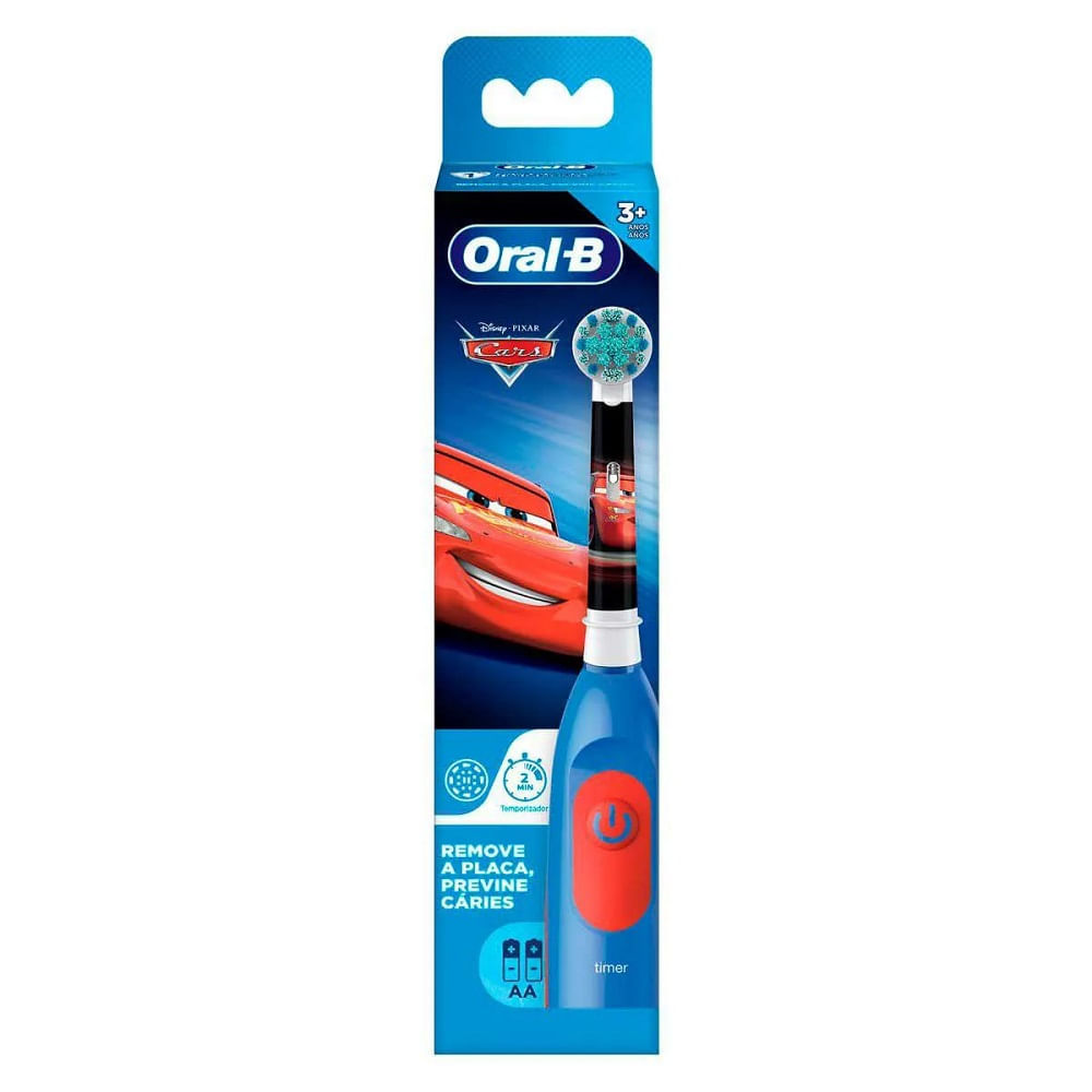 Escova Dental Elétrica Oral B Baterry Kids Carros à Pilha em Oferta na Shopee