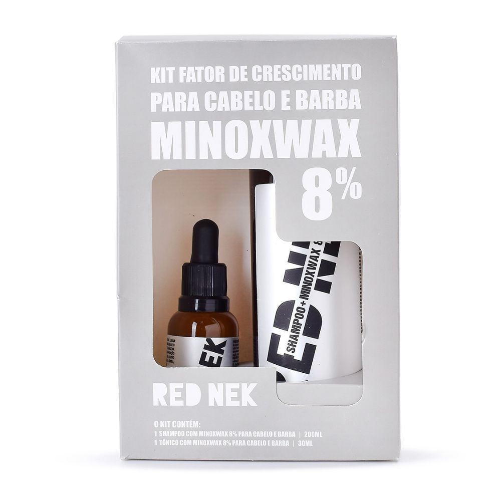 kIt Shampoo RedNek com Minoxwax 200ml e Tônico com Minoxwax 30ml em Oferta na Shopee