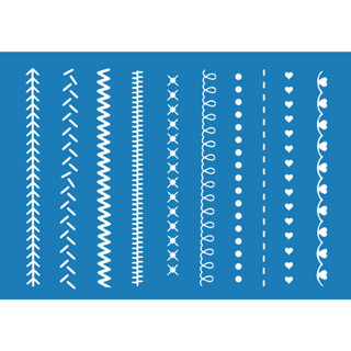 Stencil Pontos de máquina de costura acabamento para pintura em tecido decoração de cozinha pano prato estencil mães em Oferta na Shopee