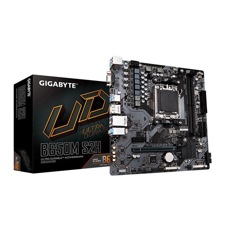 Placa Mae Gigabyte B650M S2H, DDR5, Socket AMD AM5, M-ATX, Chipset AMD B650, B650M-S2H (Pichau Oficial)