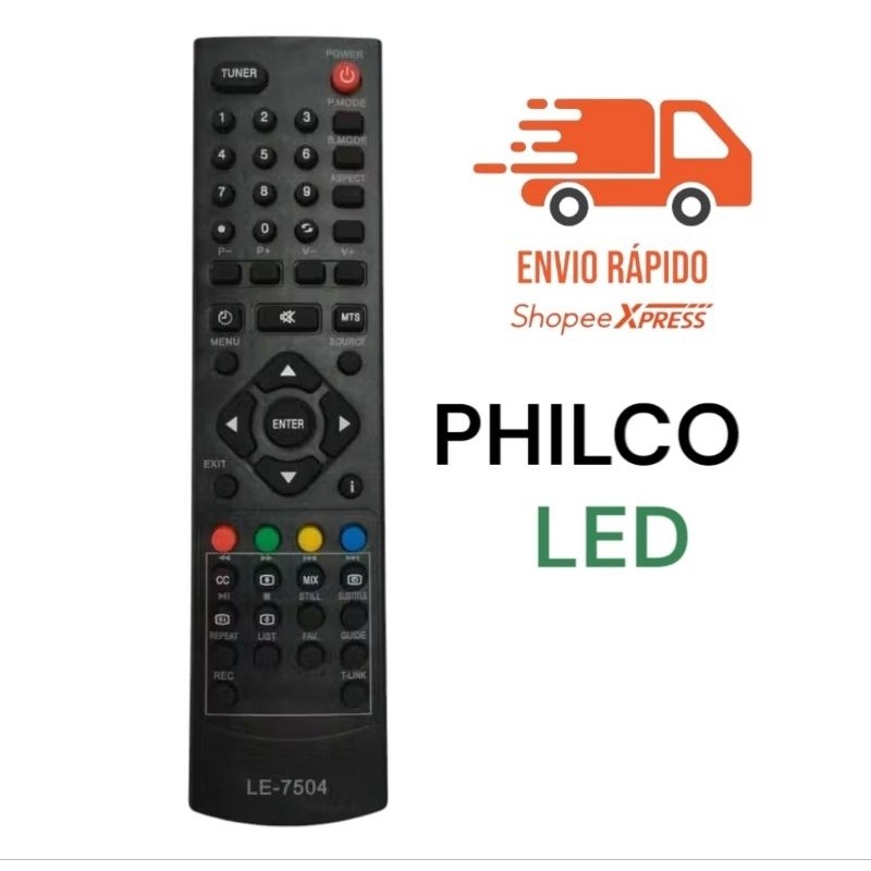 Controle Remoto Compativel Tv Phil...co Lcd/led PH32M LED A3 LE-7504