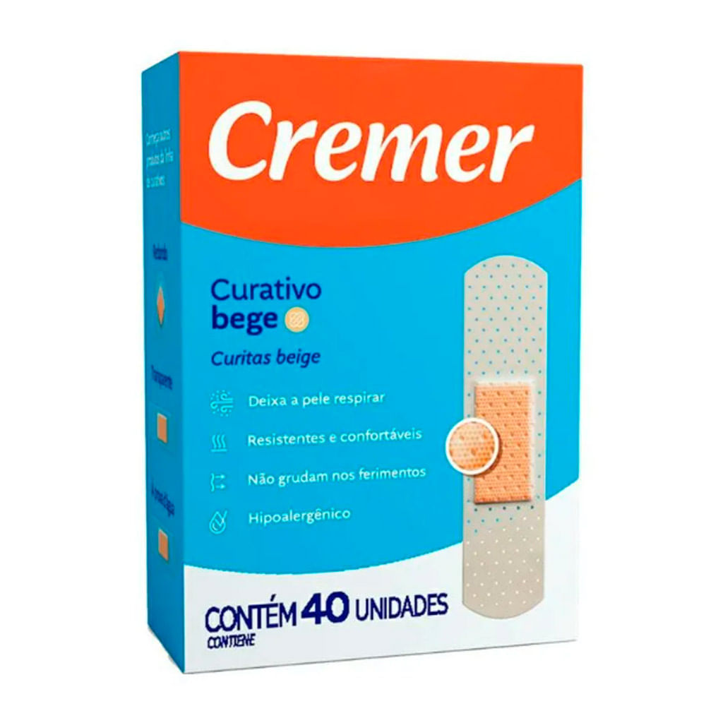 Curativo Cremer Bege com 40 Unidades em Oferta na Shopee