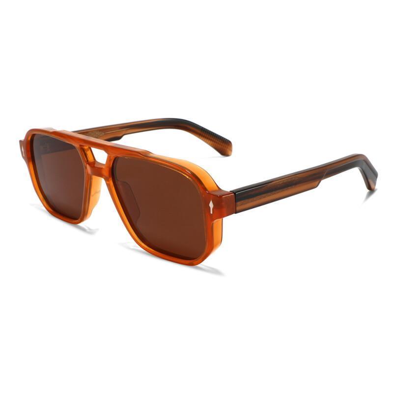 Óculos de Sol Polarizados UV400 para Homens, Óculos de Sol Unissex para Dirigir, Óculos de Sol Oversize TR90 Estilo Avia