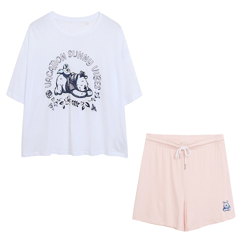 Comércio exterior macio dos desenhos animados Anime brincalhão verão senhoras em torno do pescoço camiseta de manga curt