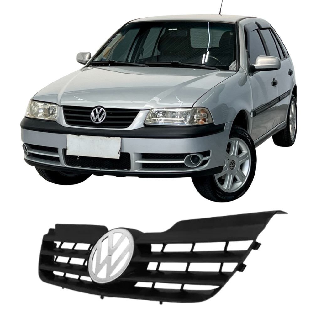 Grade Gol Parati Saveiro G3 Fase 2 + Emblema Vw 2002 A 2005