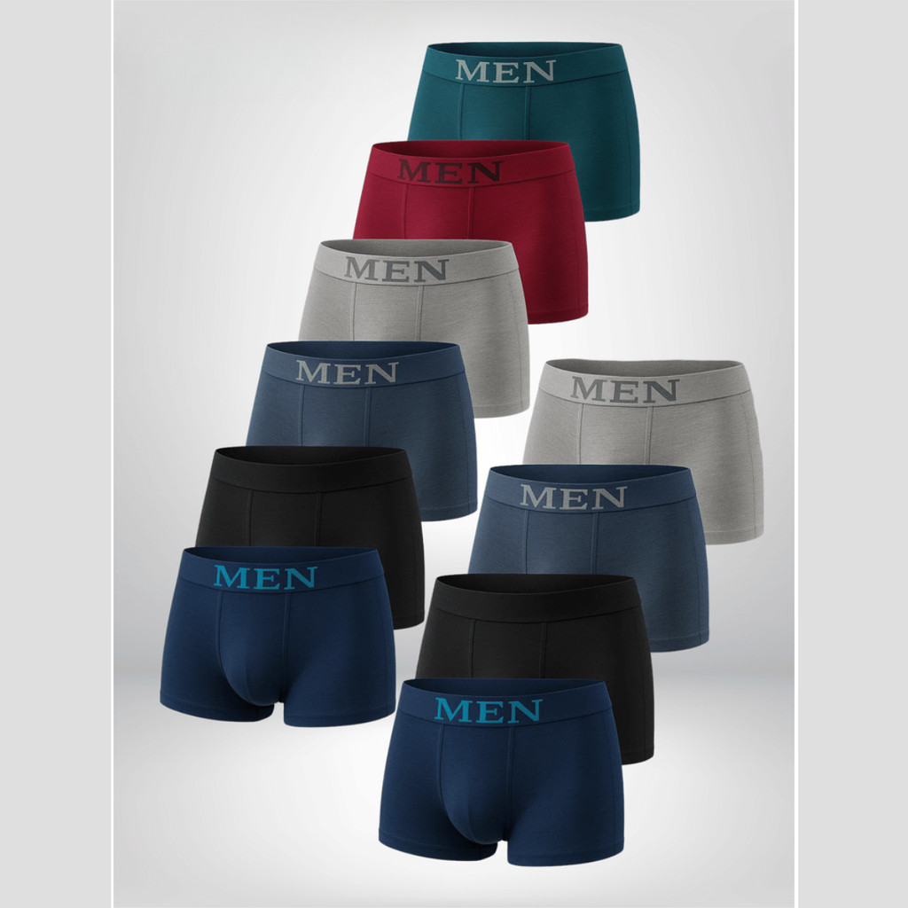 KIT 10 Cuecas ou 4 Unidades Cuecas Boxers Masculina de Microfibra
