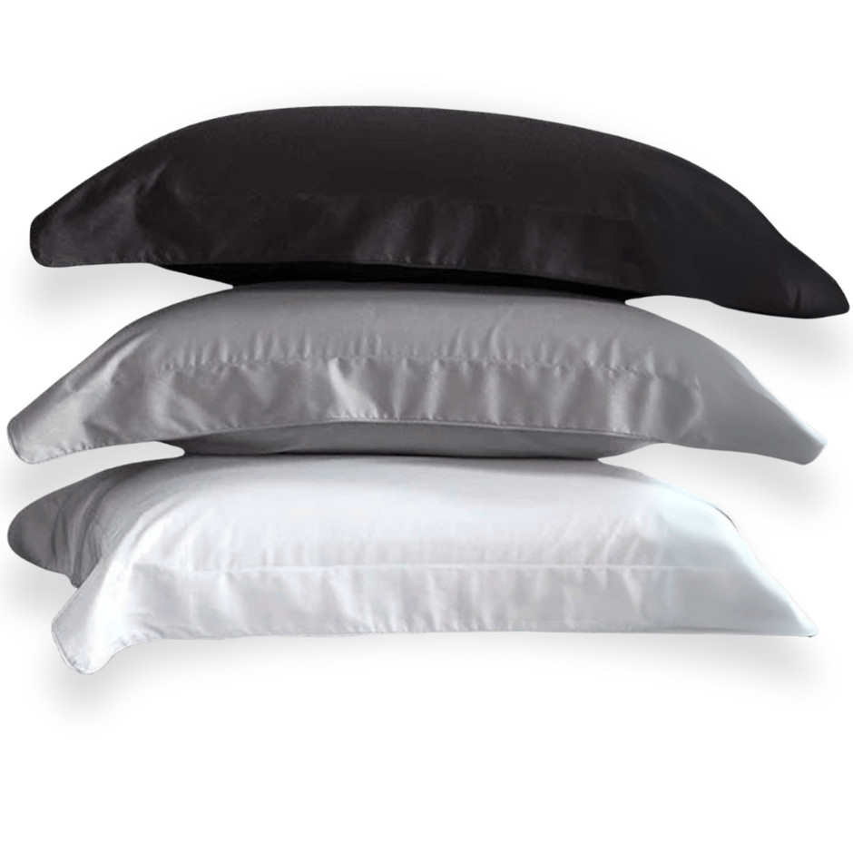 Kit 02 Fronhas 300 Fios 50x90cm Satinée Kacyumara Tintos