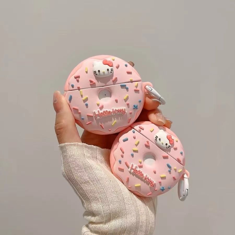 Bonito Rosa Dos Desenhos Animados Hello Kitty Fone De Ouvido Caso Protetor Compatível Para AirPods 4 3 2 1 Pro Pro2 Pro3