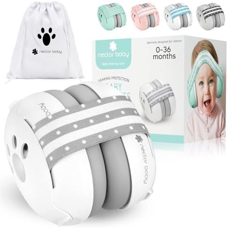 Protetores de orelha para bebês Proteção com cancelamento de ruído, fones de ouvido com cancelamento de ruído de 25dB, a