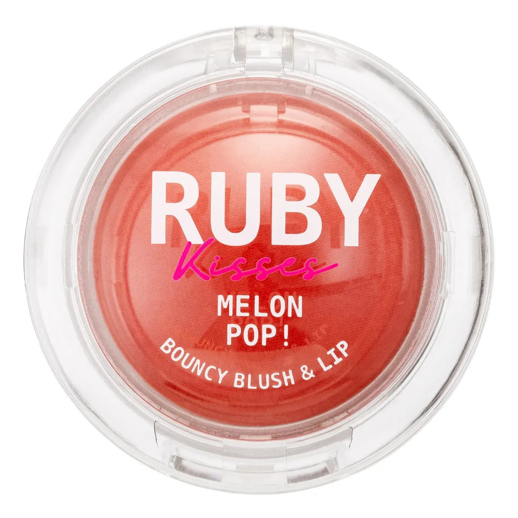 BLUSH E LIP MELON POP BL BOUNCY PEACH PO RUBY KISSES