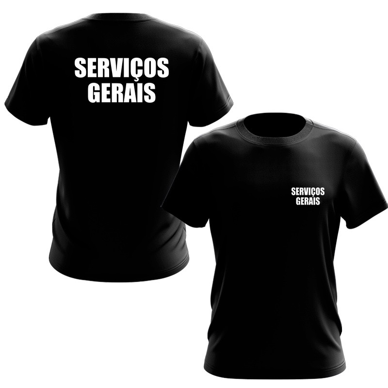 Camiseta Serviços Gerais Uniforme Profissional Trabalho GaelShop