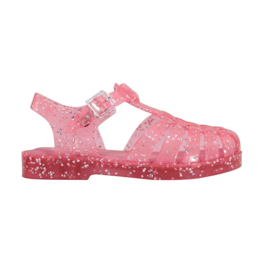 Sandália Mini Melissa Possession Shiny Elements Ii Rosa/Vidro/Glitter