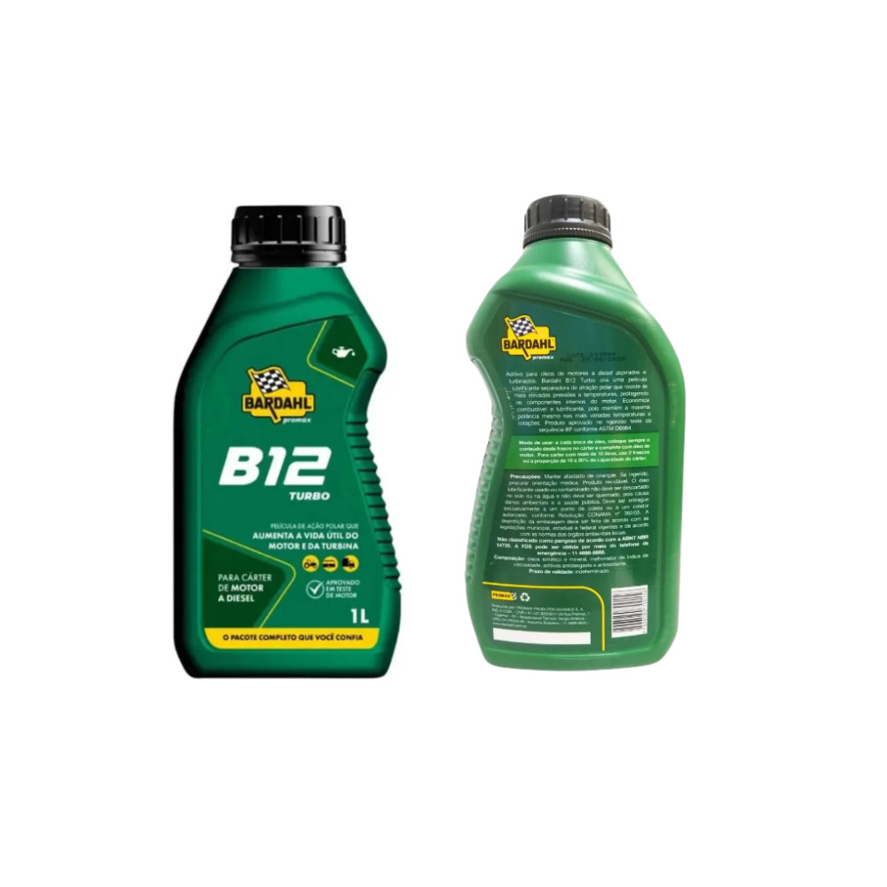 Aditivo Óleo Do Motor B12 Turbo Diesel Bardahl B12 Verde