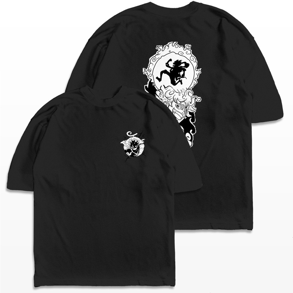 [Camiseta Premium em Algodão Puro]VU Camiseta Oversized One Piece D. Luffy Streetwear Harajuku Aesthetic Camisa Unissex