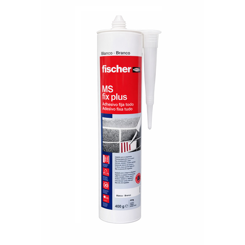 Selante Adesivo Estrutural MS Fix Plus Fischer Poliuretano Hibrido Universal 400gr