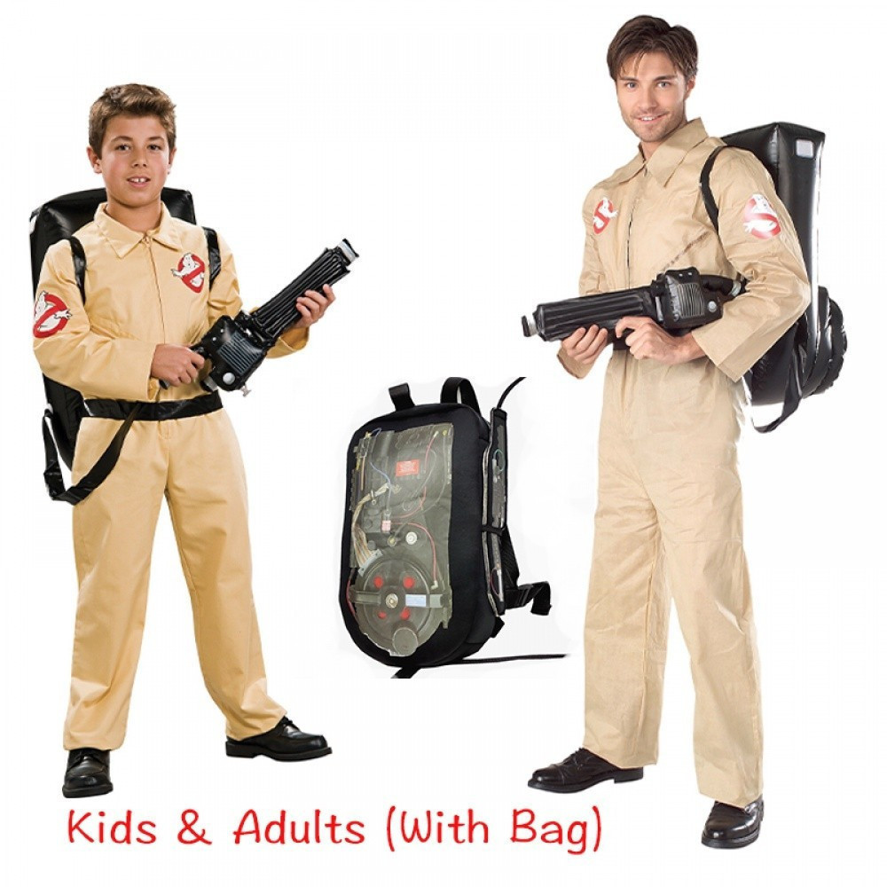 Uniformes Caça-Fantasmas Traje cosplay Fantasia Arma Quantum Pack de Halloween