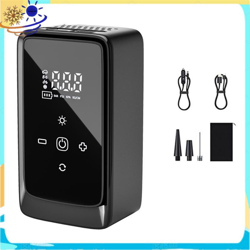 Compressor De Ar Sem Fio Portátil Para Inflar Pneus Elétrico Digital Inteligente Com Display LED Carro , Motocicleta , B