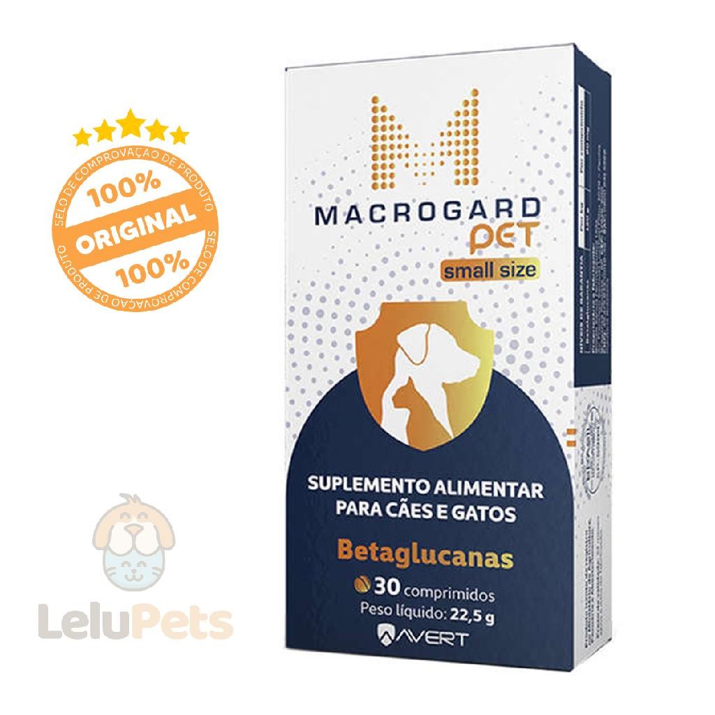 Macrogard Pet Small Size Avert 30 Comprimidos Betaglucanas em Oferta na Shopee