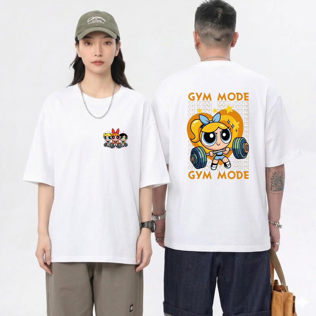 Camiseta Academia Oversized Meninas Superpoderosas Lindinha - Tamanhos P ao G