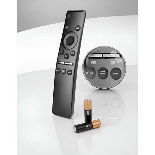Controle Remoto Para Tv Samsung Smartv Crystal Uhd 4k 50 55 Preto
