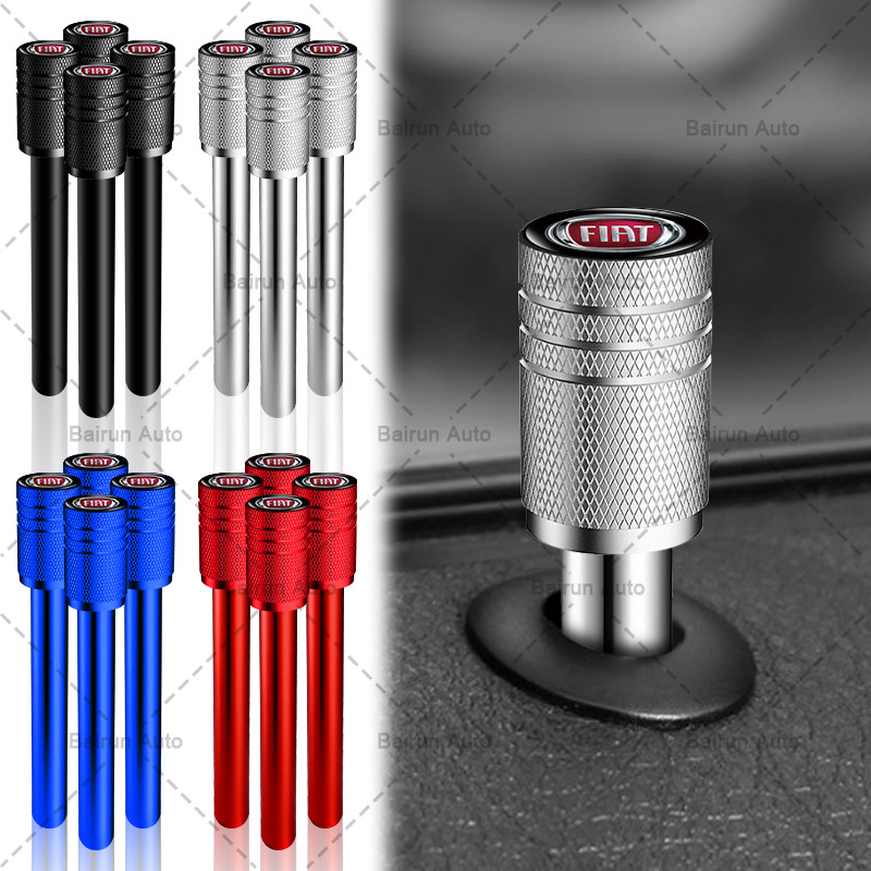 1/4 Pçs De Alumínio Maçaneta Da Fechadura Porta Do Carro Tampa Anticorrosão Para Fiat 500 500L 500X 124 Bravo Freemont P