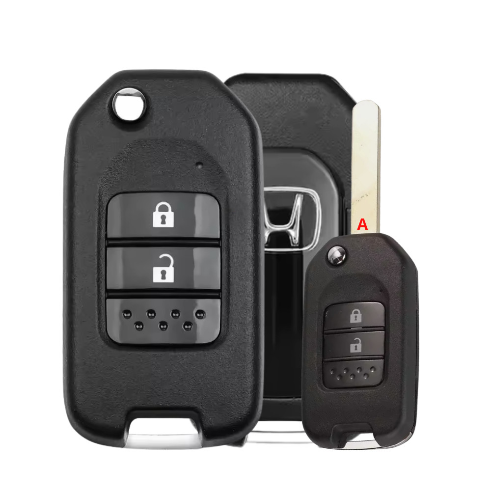 Chave Canivete Honda Civic City HRV New Fit 2 Botões Lamina A com Chaveiro