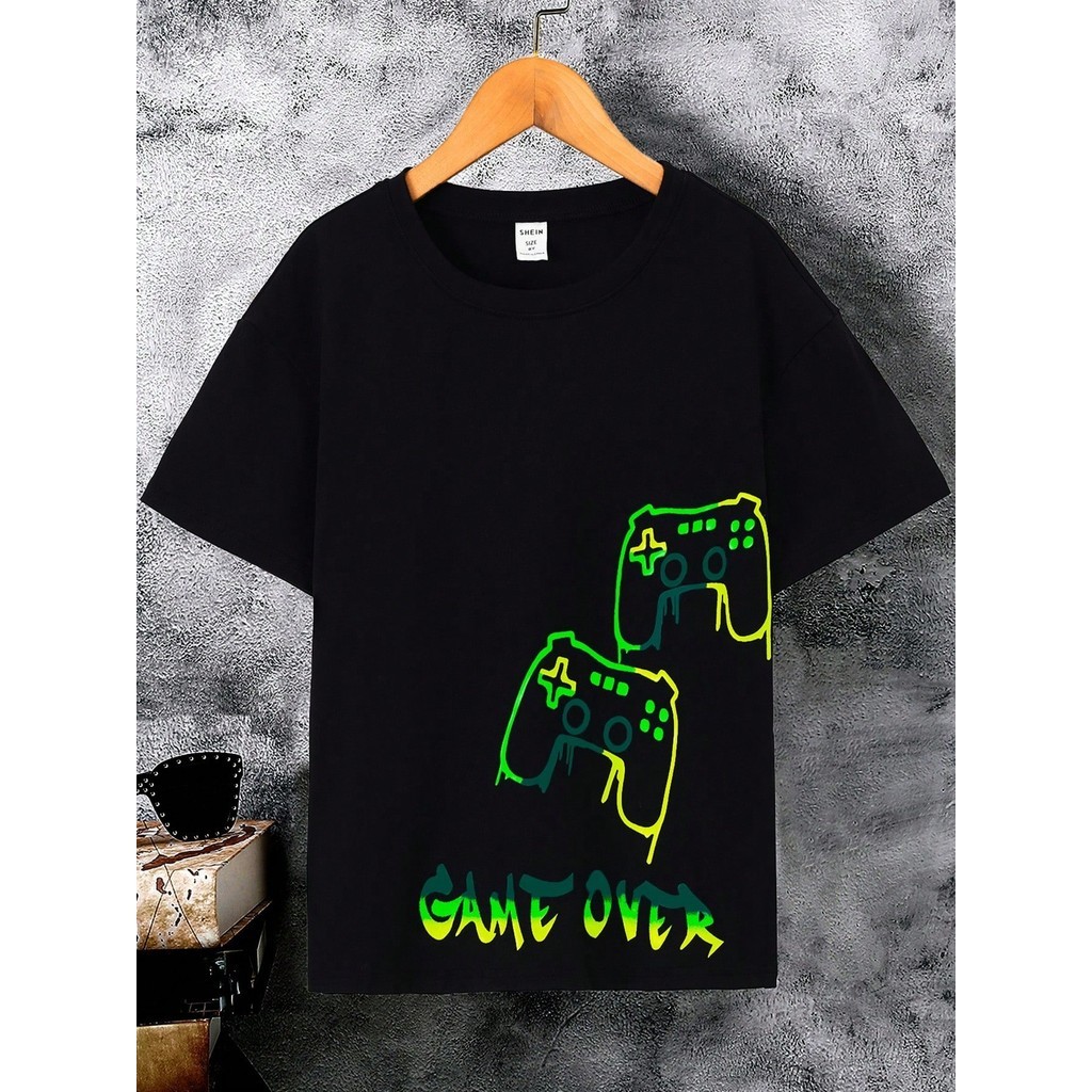 Camiseta Infantil Com Estampa De Game controle,Camiseta Gamer, Video Game, Camise jogo