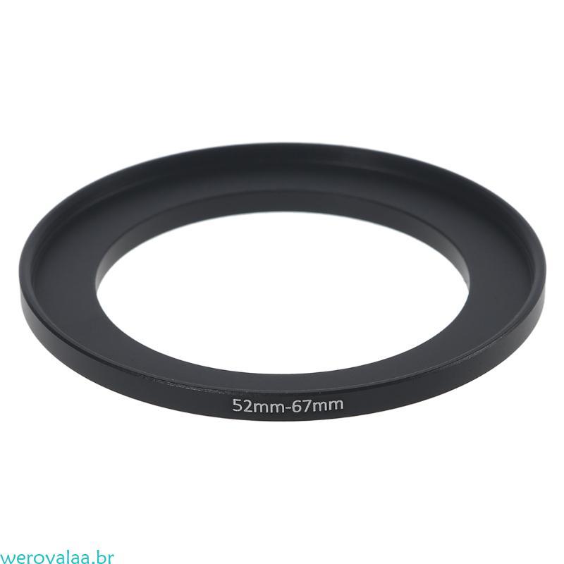 weroyalaa Metal Step Up Anéis Adaptador Lente Alumínio Filtro 52mm-67mm Acessório Fotografia 52mm A 6