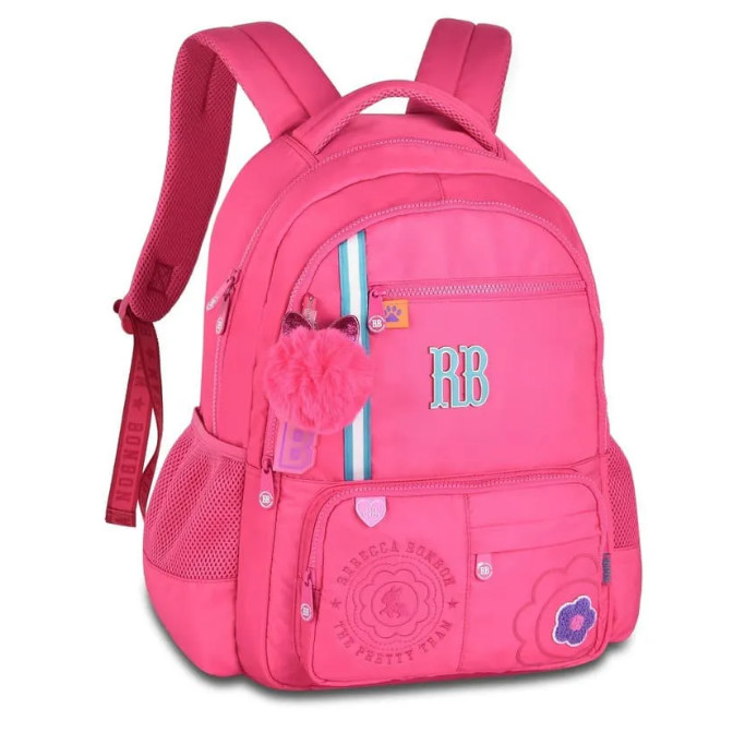 Mochila Rebecca Bonbon Escolar 17,5" Notebook Nylon Original Antifurto Grande