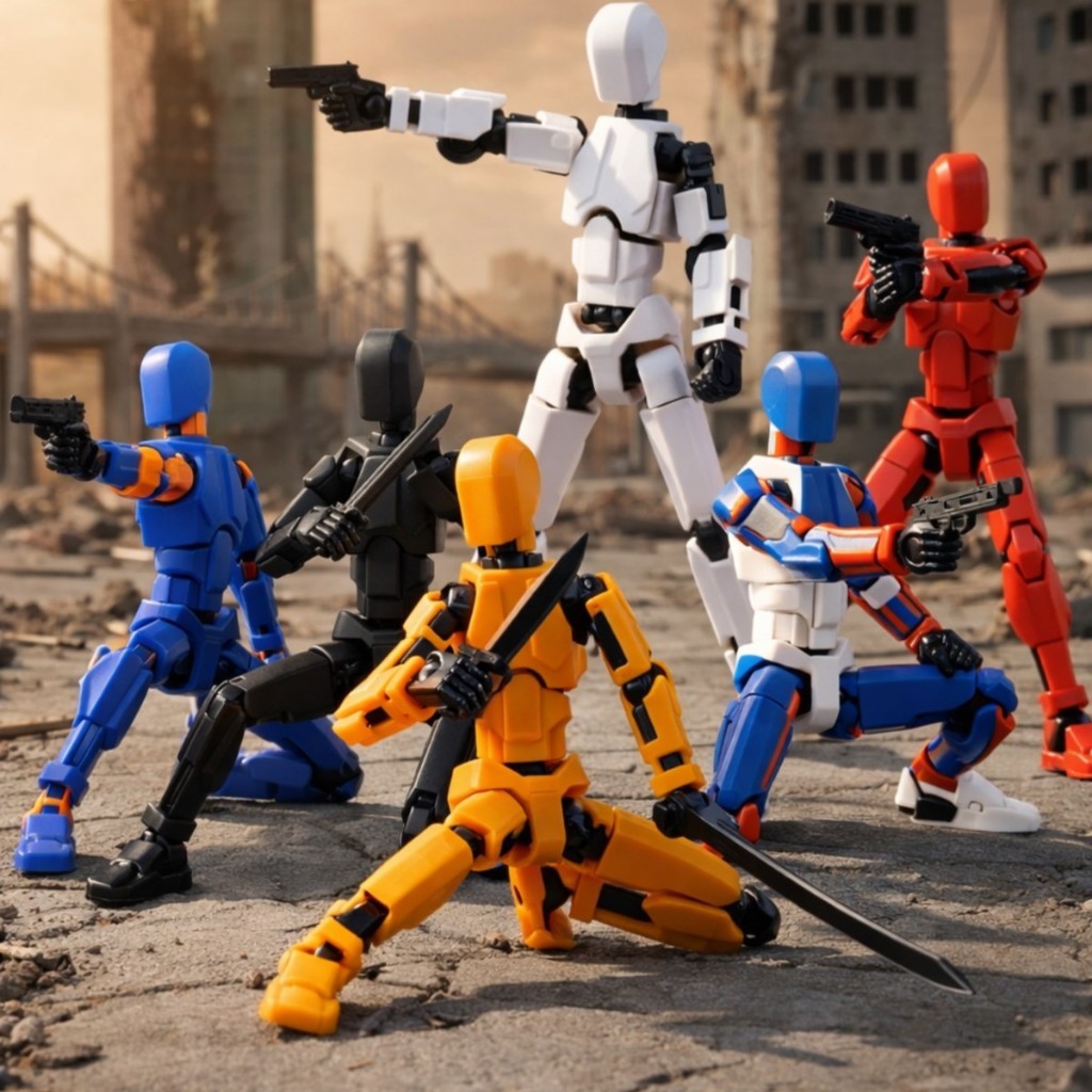 Boneco Dummy 13 Articulado com Acessórios Kit Completo Brinquedo Montar Figura de Ação Anti Stress em Oferta na Shopee