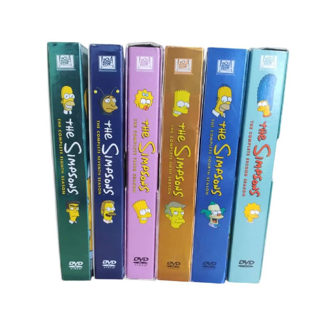Box Coleção Dvd Os Simpsons Temporadas 2 3 4 5 7 e 8