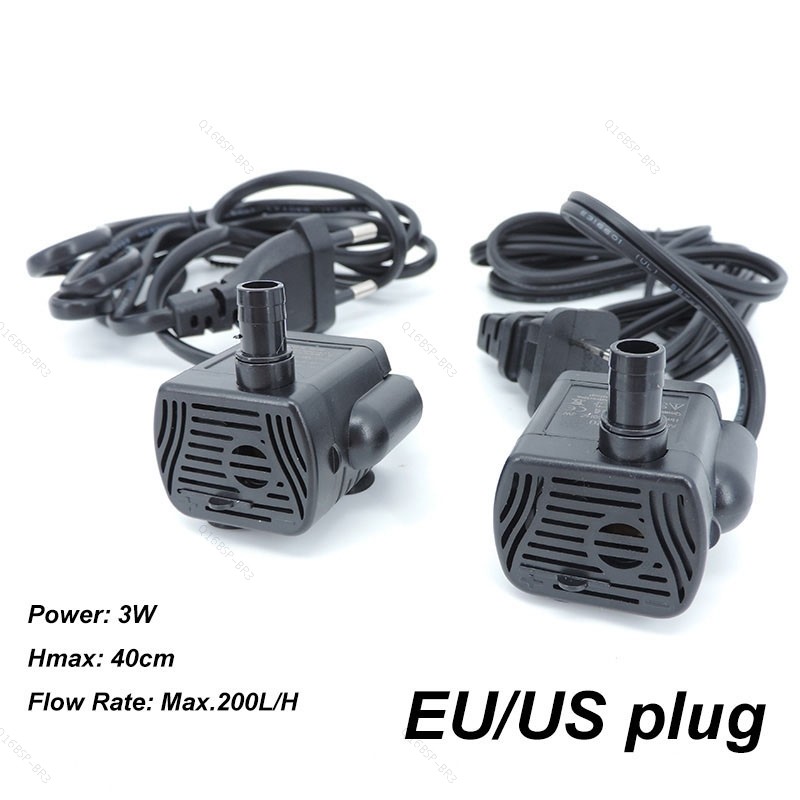 Mini Bomba De Água AC 220V 110V 3W , Taxa De Fluxo , À Prova D'água , Filtro Sem Escova Para Ferramentas De Fonte De Tan