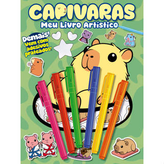 Meu Livro Artístico - Capivara em Oferta na Shopee