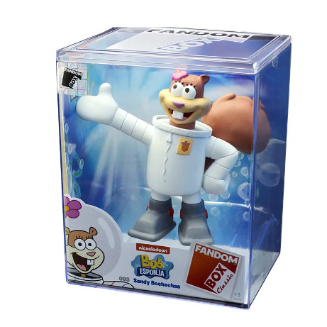 Boneco Sandy Bochechas Fandom Box Expositor Acrílico Decorativo - Lider