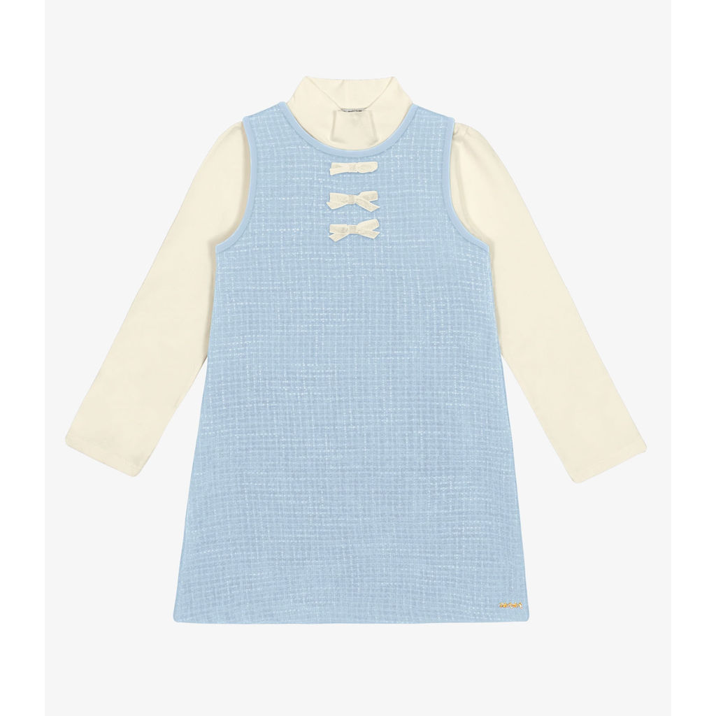Conjunto Vestido com Blusa Trick Nick Azul