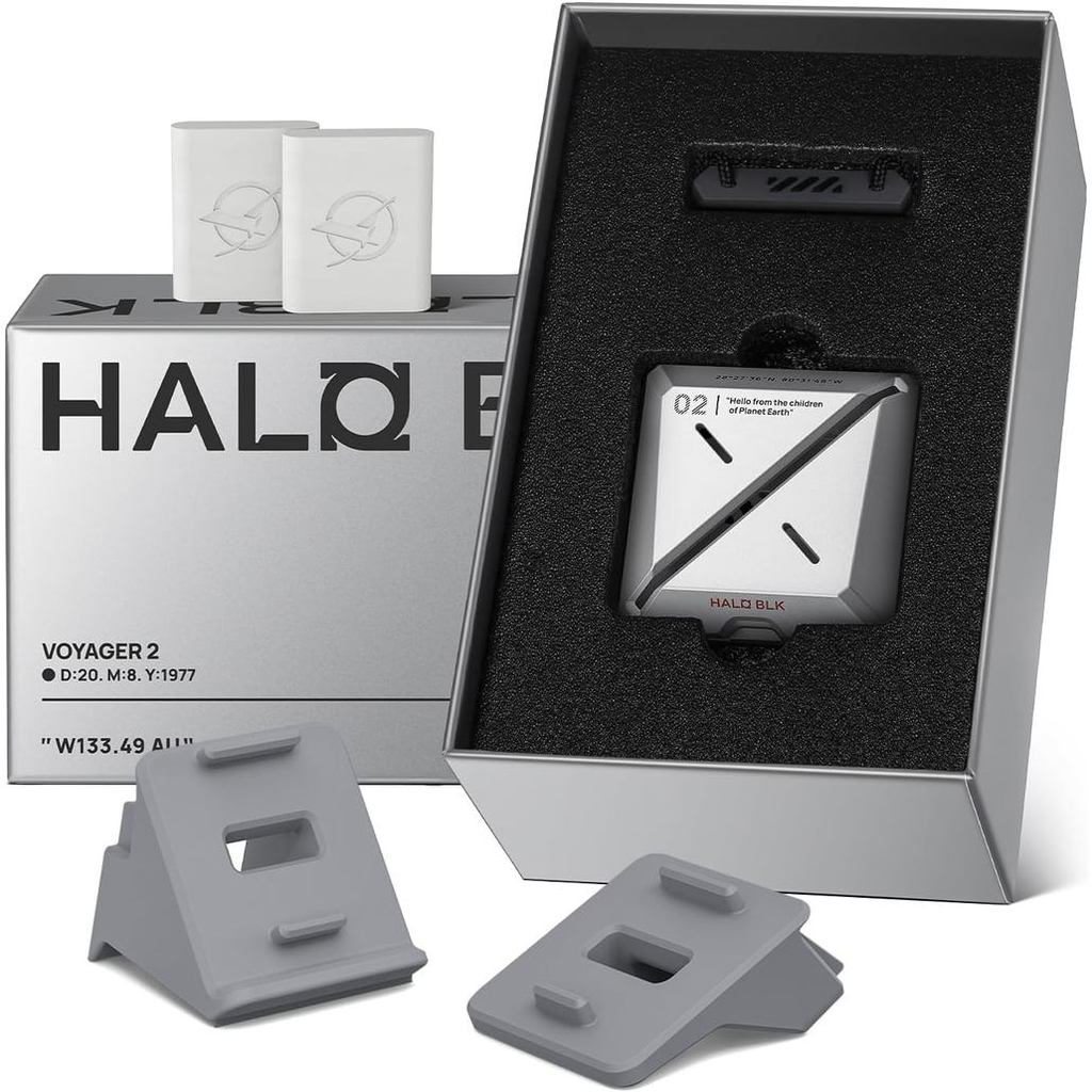 Ambientador De Carro HALOBLK-Aroma De Pêssego Branco , Difusor De Fragrância Em Liga De Alumínio Estilo Futurista Com 2 