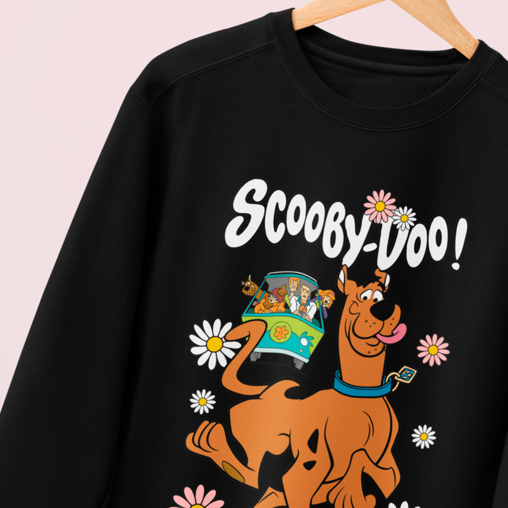 Blusa De Frio Moletom Scooby Doo Maquina De Mistério Casaco Feminino Gola Careca Algodão Premium
