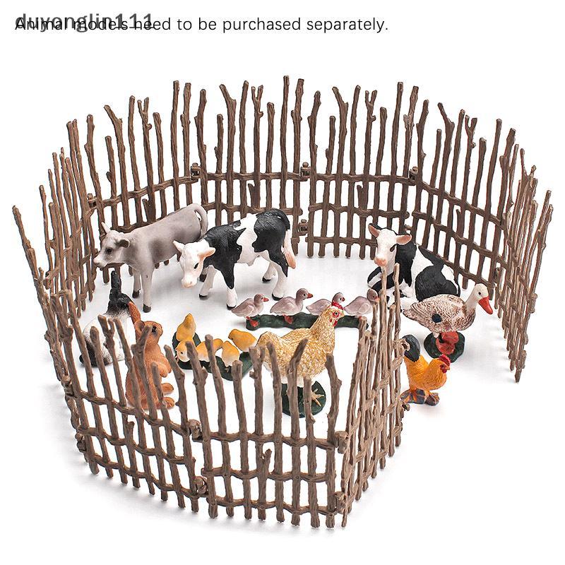 (duyonglin111) 10 Pc/Set Cerca Decoração Modelo Simulação Fazenda Ranch DIY Mesa De Areia Acessórios Trompete Estático B