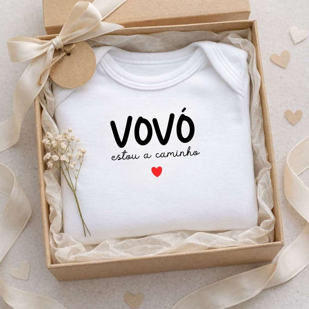 Body revelação gravidez frase 100% algodão Vovó a caminho em Oferta na Shopee