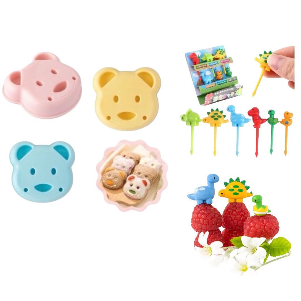 Kit 6 Garfinhos + 1 Forma Petisco Lancheira Dinossauro em Oferta na Shopee