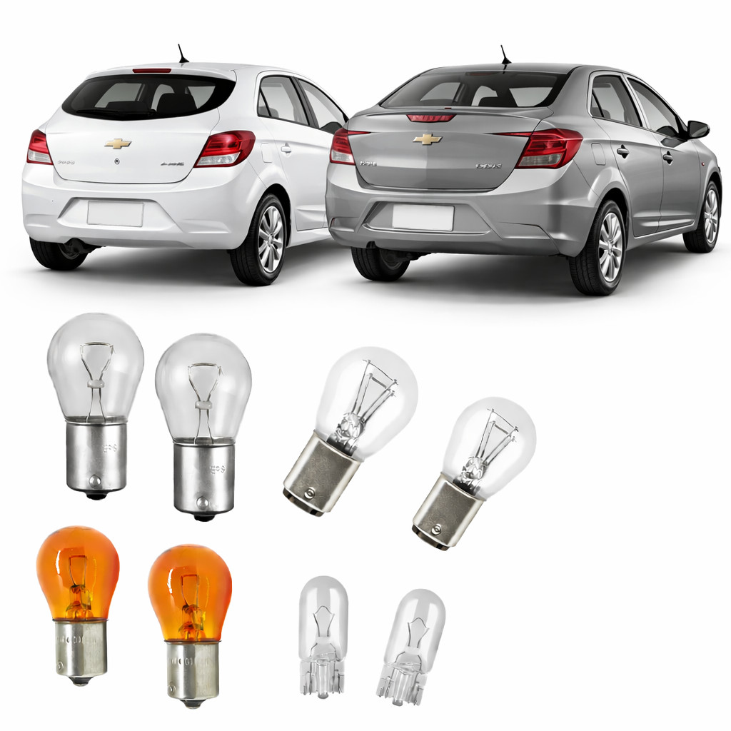 Jogo Lampada Lanterna Traseira Ré Seta Prisma Onix 2006 a 2018 Envio Rapido em Oferta na Shopee