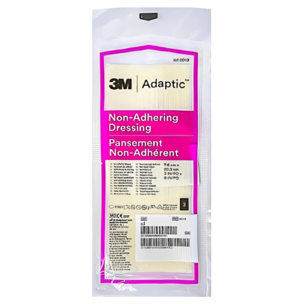 Curativo Adaptic Não Aderente 7,6 x 20,3 cm 1  Envelope com 3 unidades - Systagenix 3M