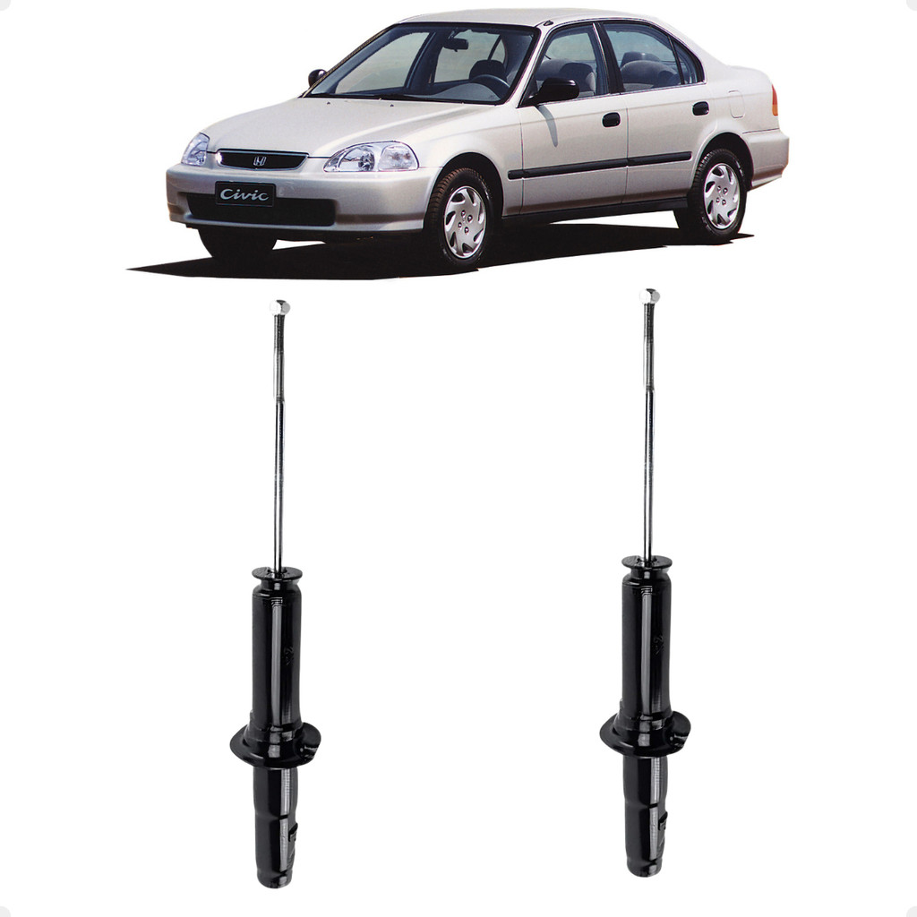 Par Amortecedor Dianteiro Honda Civic 1996 A 2000 Ex El Elx em Oferta na Shopee