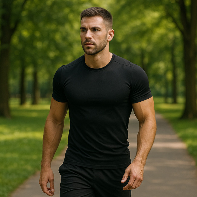 Camiseta Dry Fit Masculina Lisa - Casual Treino Academia Esportes Exercícios Corrida