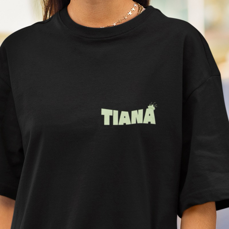 [Camiseta Premium em Algodão Puro]TT Camiseta Amigas Tiana e Charlotte Princesa e o Sapo T-Shirt 100% algodão
 em Oferta na Shopee