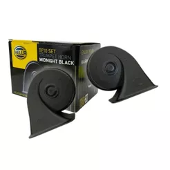 Par Buzina Caracol Carro Automotiva Universal Grave e Agudo 110dB 12V Hella