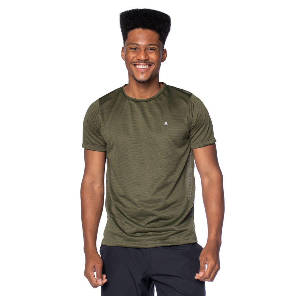 Camiseta Masculina Ninety Eight Dri Fit Musgo em Oferta na Shopee