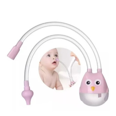 Aspirador Nasal para Bebe Infantil Sugador de Meleca e Catarro Higiene Bebê Coruja