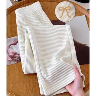 Calça Pantalona Feminino Cintura Alta Tecido Canelado Com Bolso em Oferta na Shopee