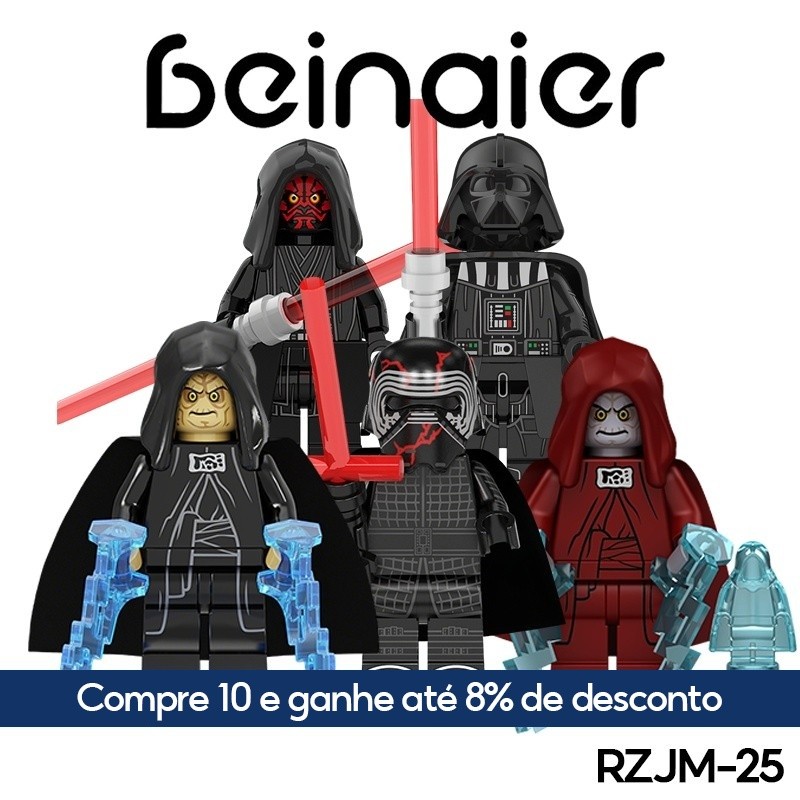 Mini bonecos, brinquedos de blocos de construção compatíveis com bonecos Lego (RZJM-25)